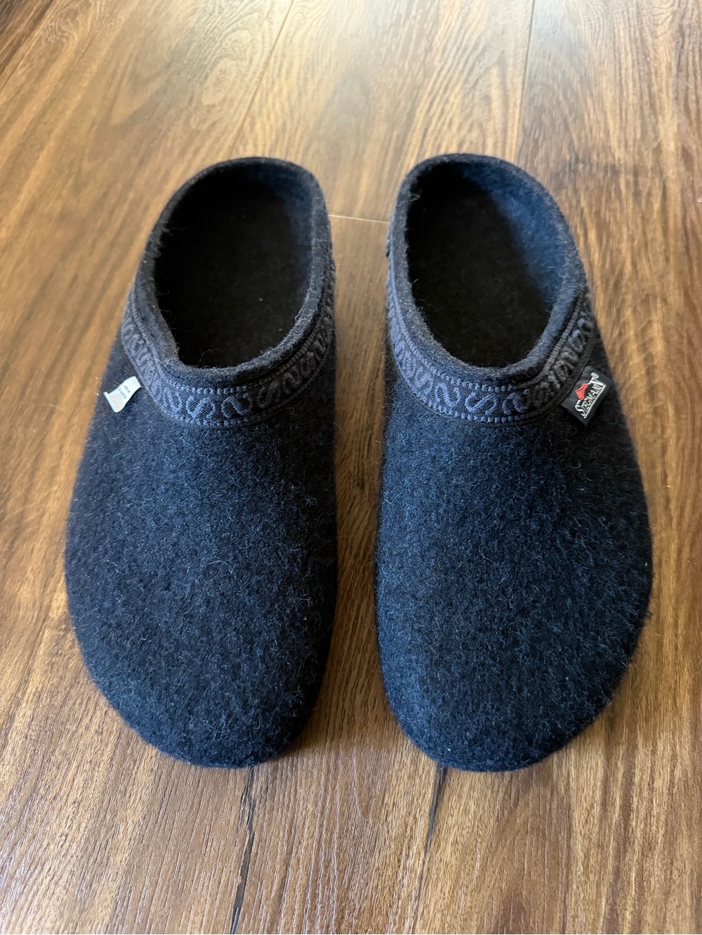 Stegmann Men’s Navy Wool Slip-On Clogs